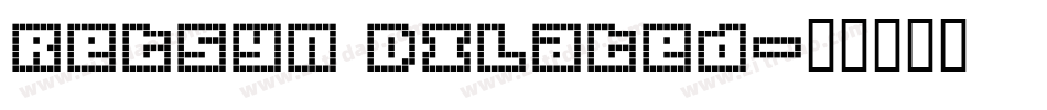 Retsyn Dilated字体转换